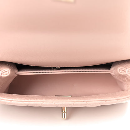 Chanel Caviar Quilted Extra Mini Coco Handle Flap Light Pink 4 of 8
