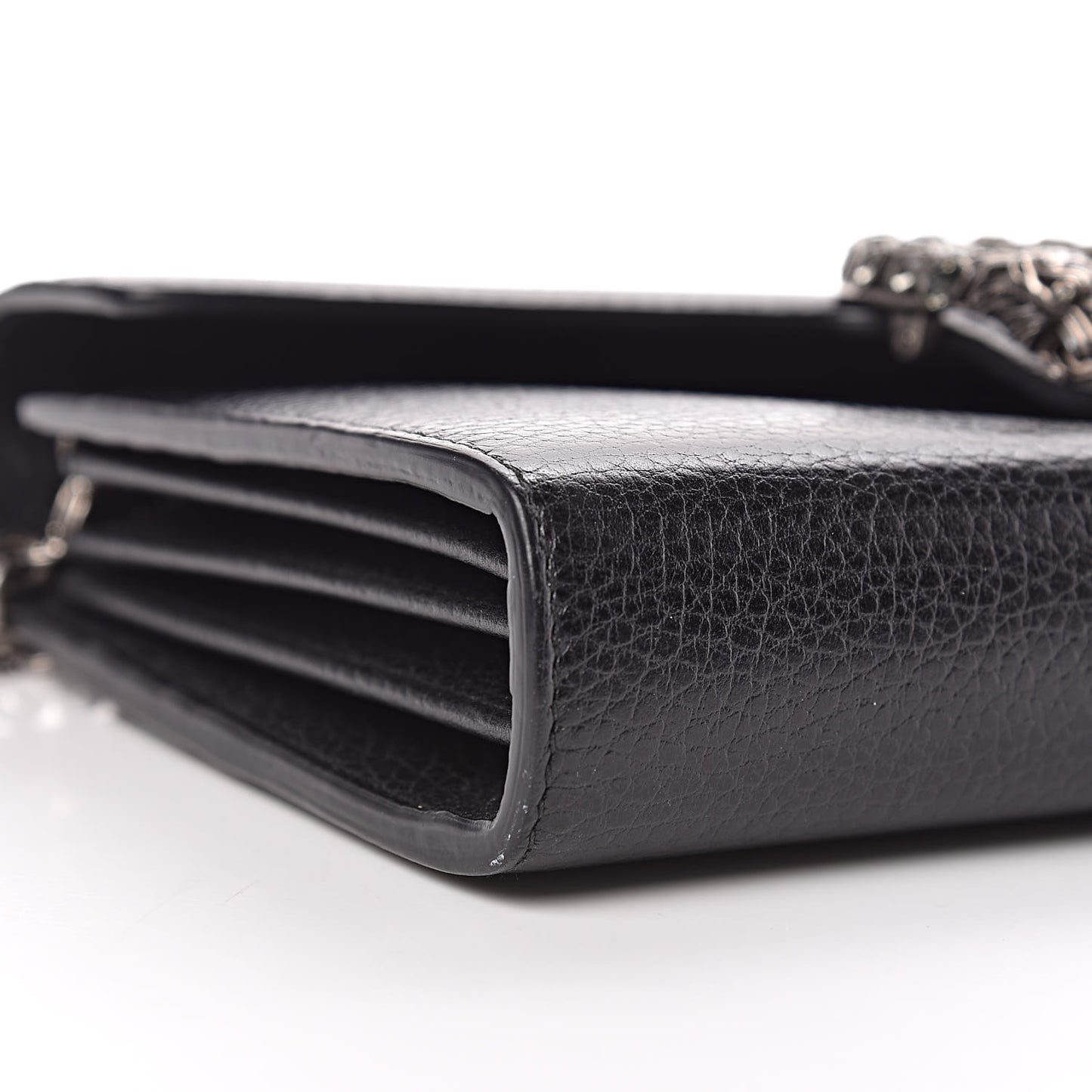 Calfskin Mini Dionysus Chain Wallet Black