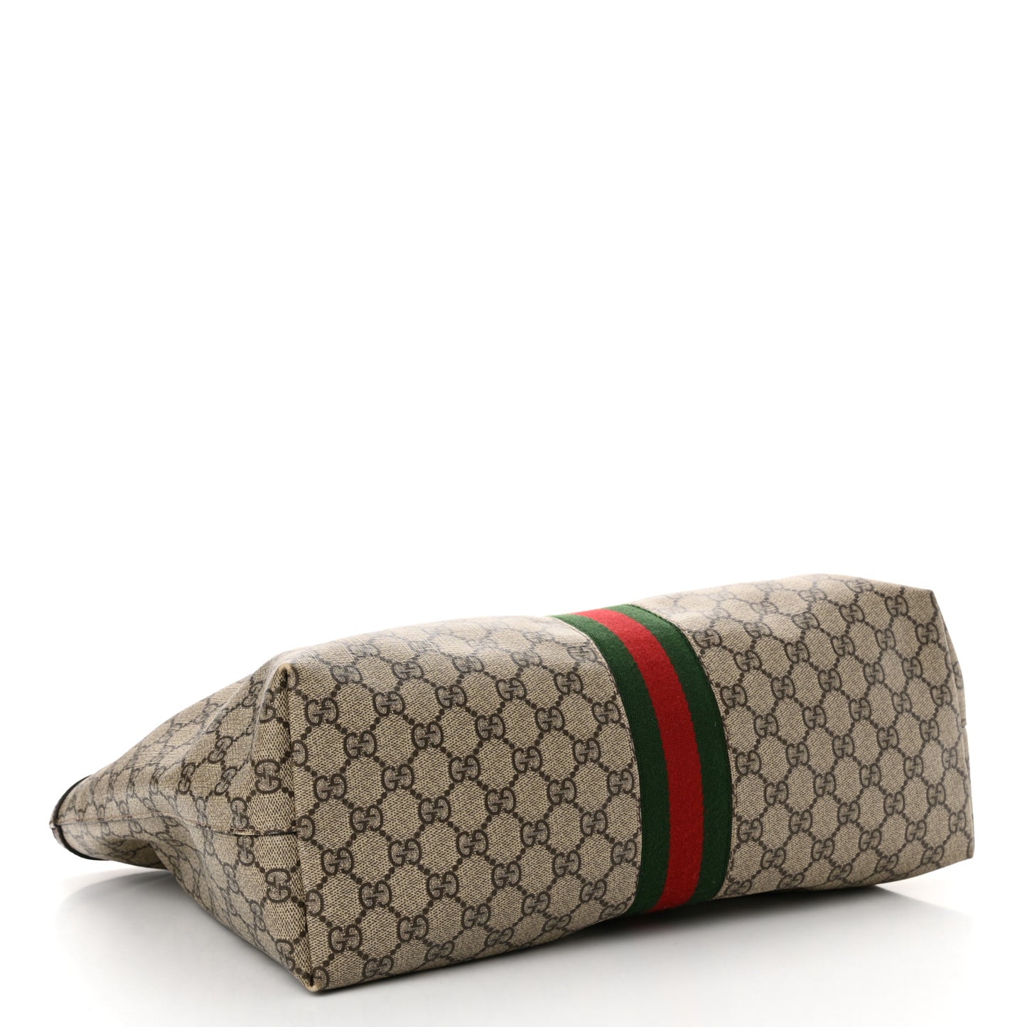 GG Supreme Monogram Medium Ophidia Shopping Tote Brown