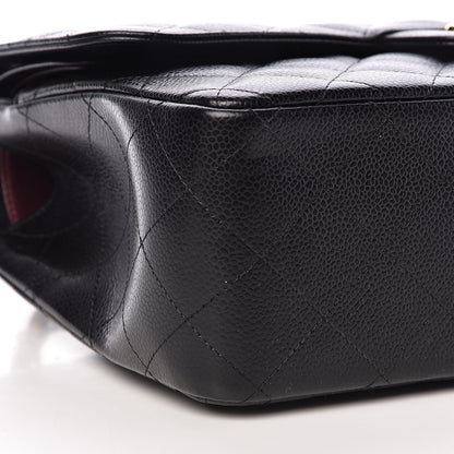 Chanel Caviar Quilted Jumbo Double Flap Black 9 of 10