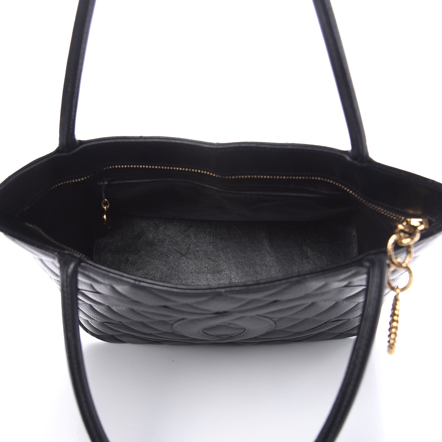 Chanel Caviar Quilted Medallion Tote Black 5 of 17