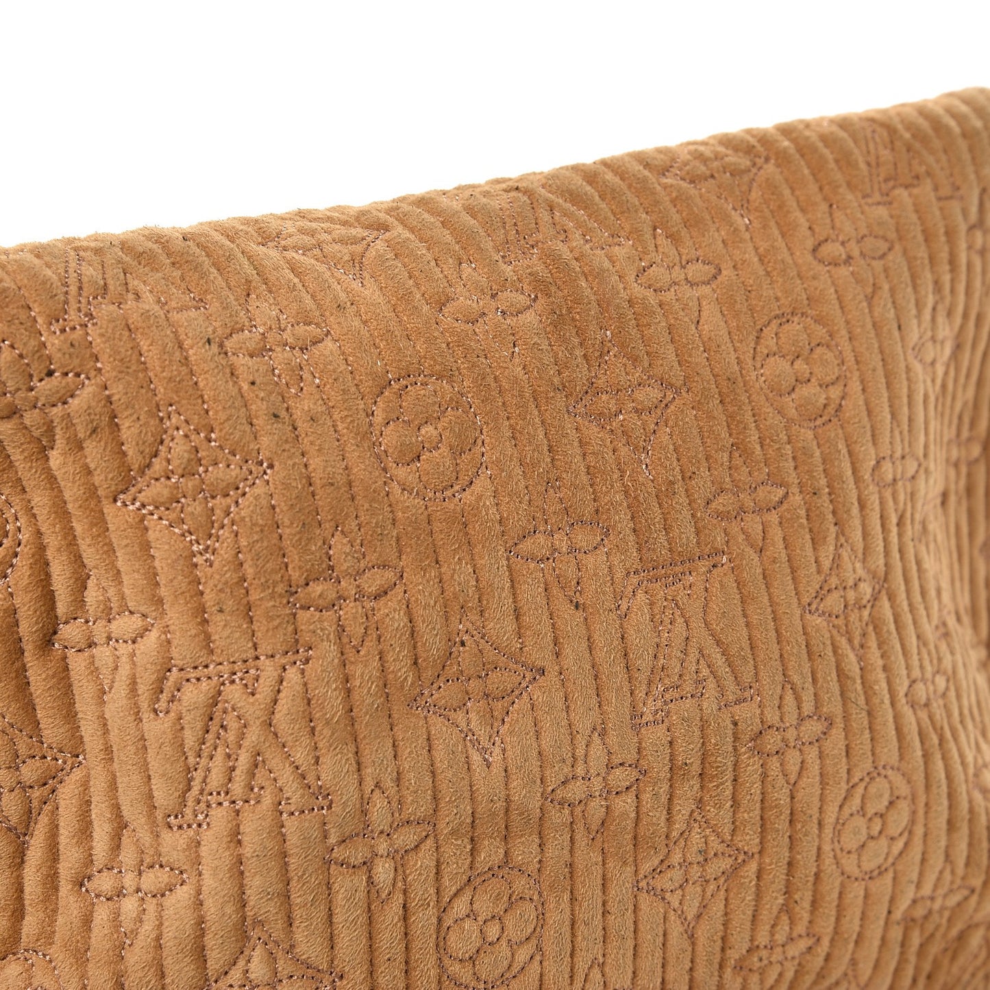 Suede Monogram Motard Afterdark Clutch Powder