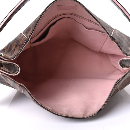 Louis Vuitton Damier Ebene Caissa Hobo Rose Ballerine 4 of 8