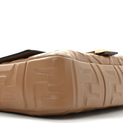 Fendi Nappa FF 1974 Embossed Baguette Miele Scuro 13 of 13