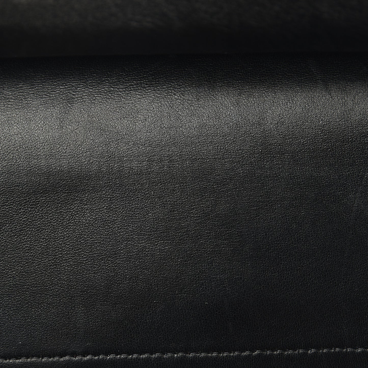 Lambskin Quilted Jumbo Double Flap Black