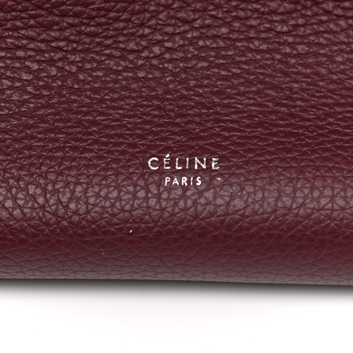 Supple Grained Calfskin Small Big Bag Wine