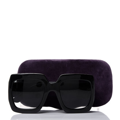 Gucci Acetate Square Frame Sunglasses GG0053S Black 8 of 8