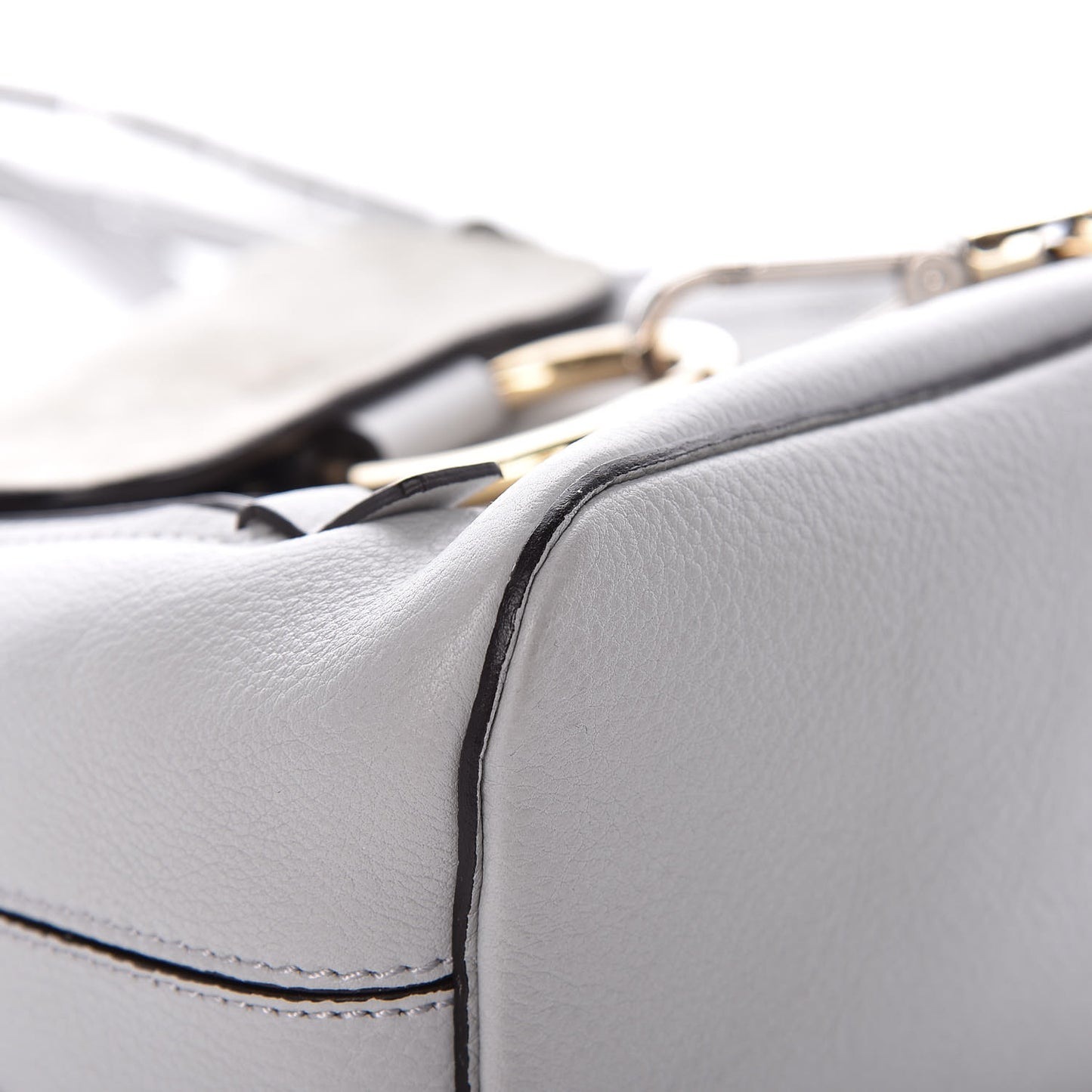 Suede Calfskin Mini Faye Backpack Airy Grey