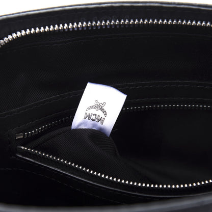MCM Visetos Medium Zip Pouch Black 9 of 10