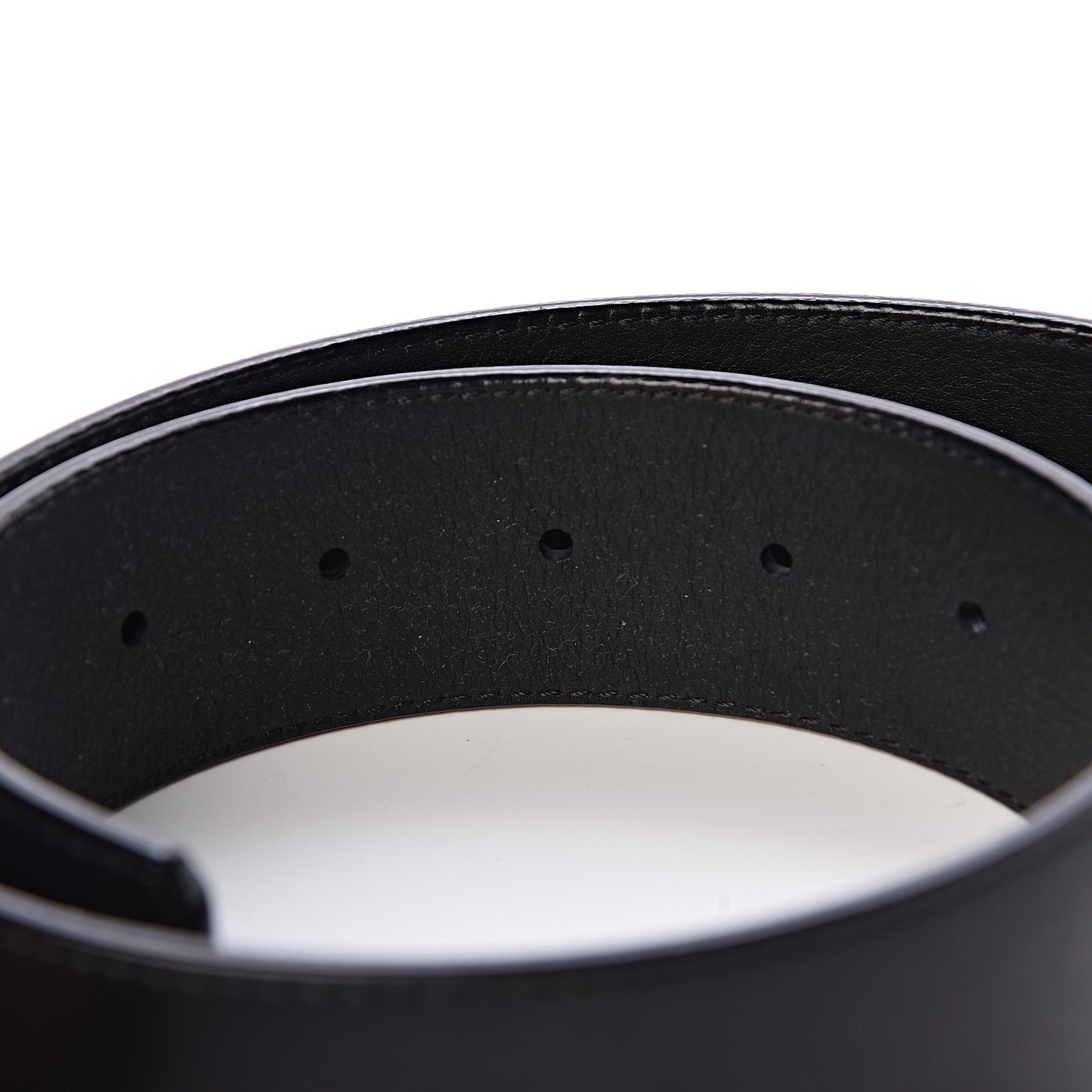 Calfskin 40mm LV Initiales Montaigne Belt 95 38 Black