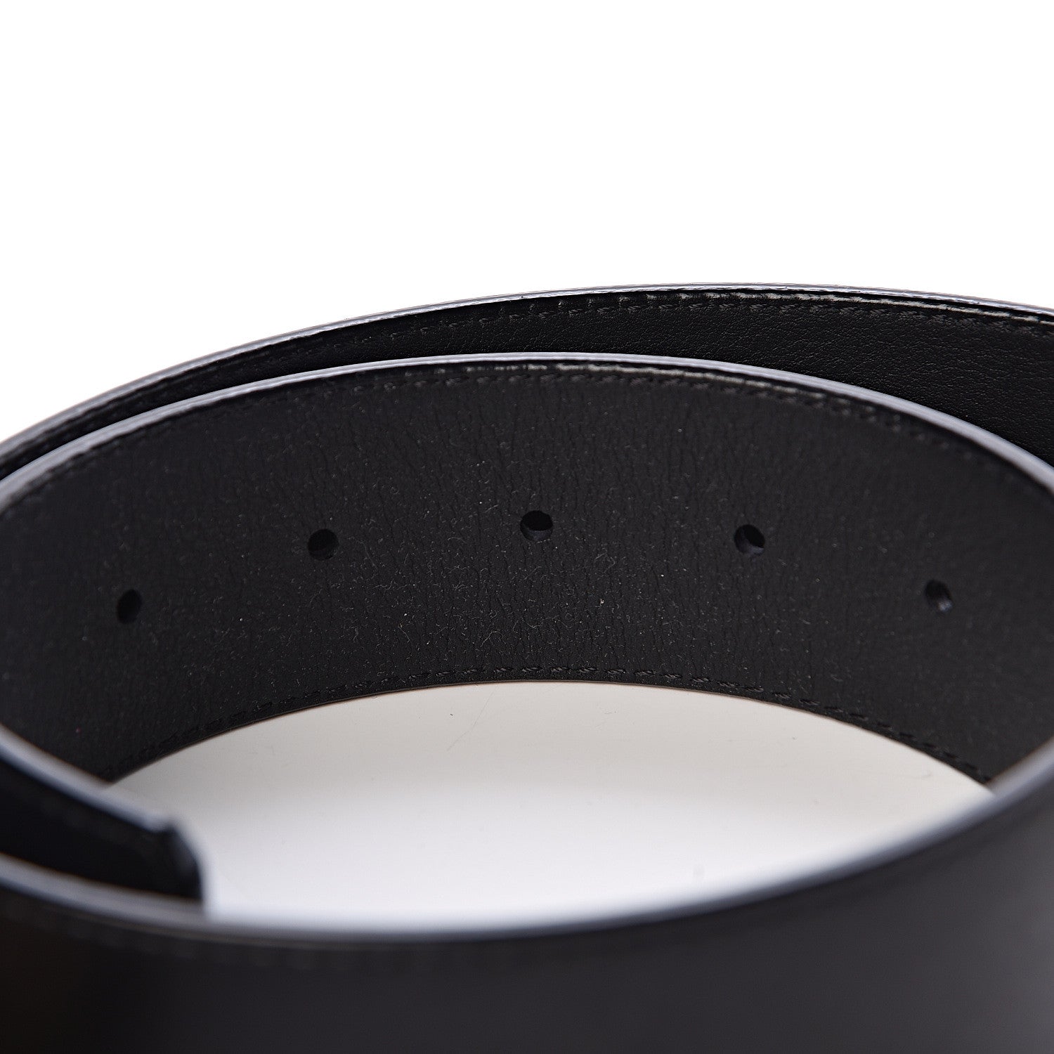Louis Vuitton Calfskin 40mm LV Initiales Montaigne Belt 95 38 Black 6 of 8