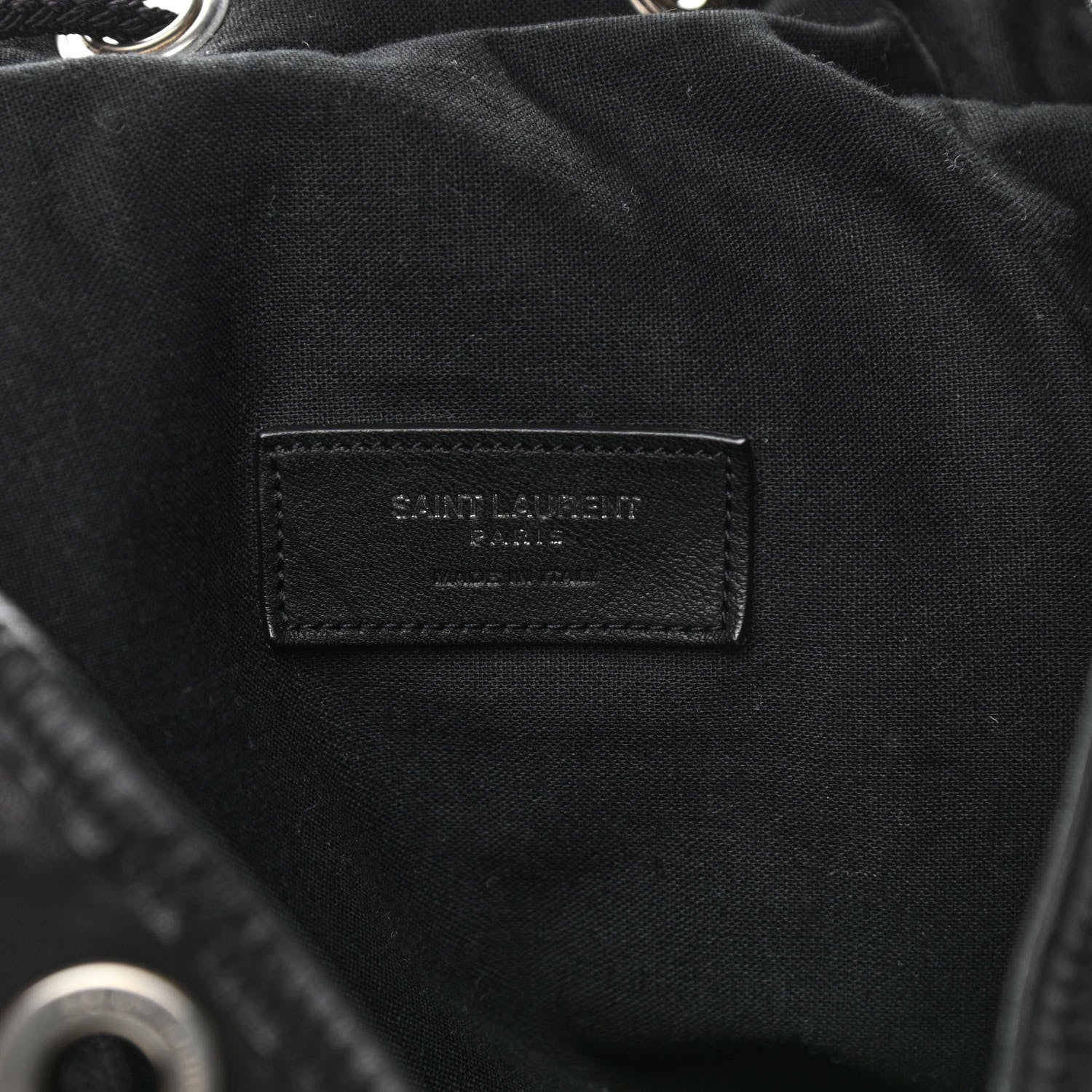 Saint Laurent Calfskin Delave Backpack Black 6 of 11