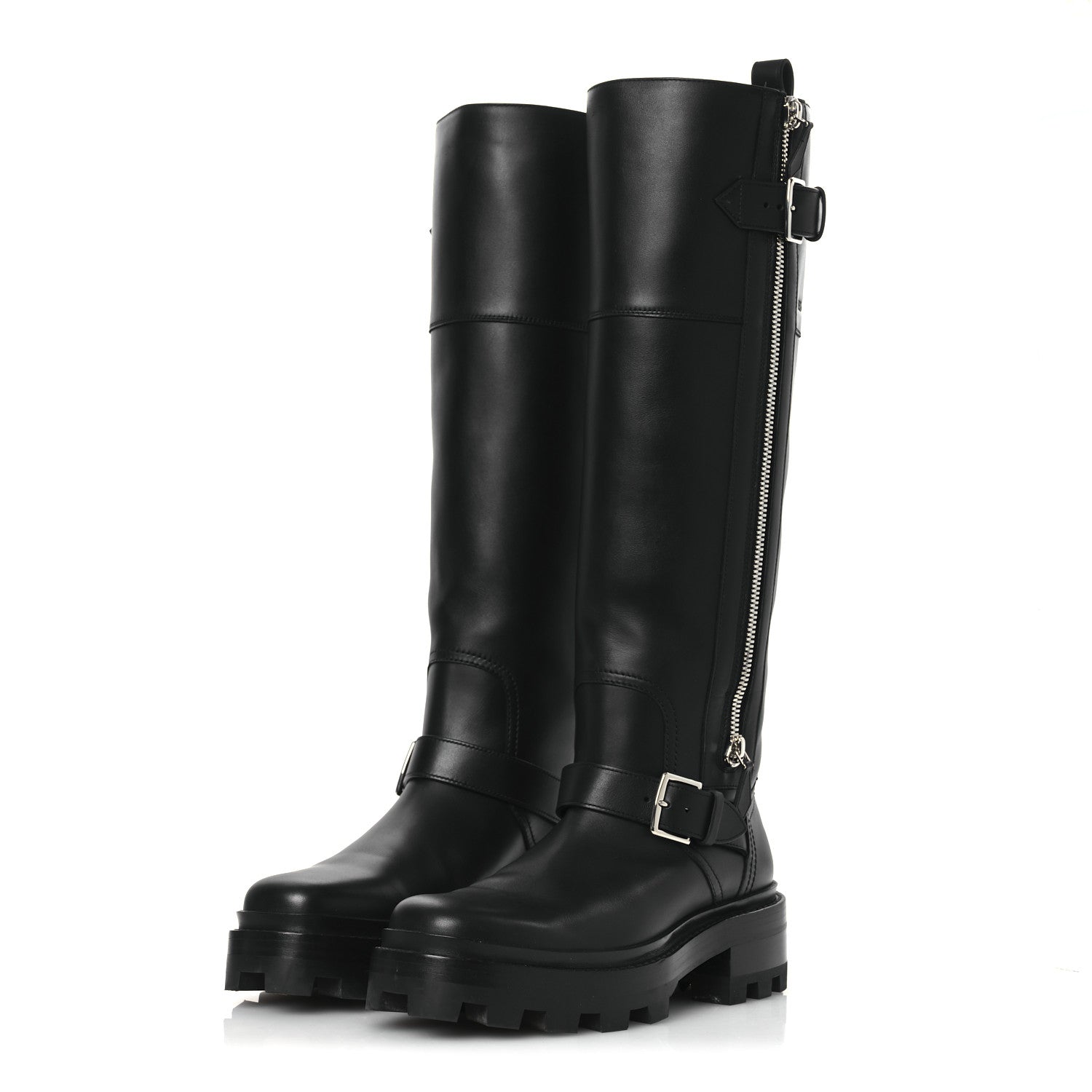 Hermes Calfskin Jaime Boots 39 Black 4 of 11
