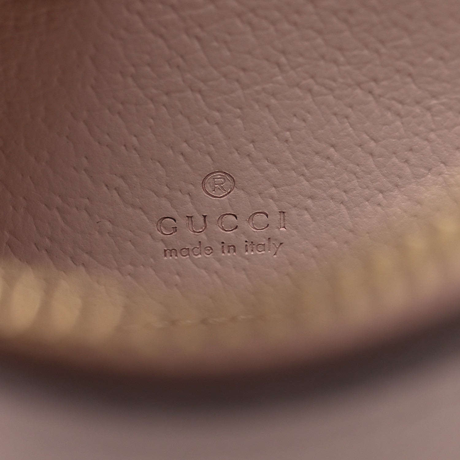Gucci Monogram Jumbo GG Textured Dollar Calfskin Mini Ophidia Half Moon Hobo Beige Perfect Pink 6 of 11