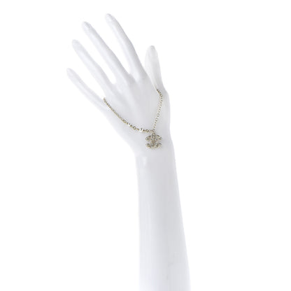 Chanel Pearl Crystal CC Bracelet Light Gold 2 of 5