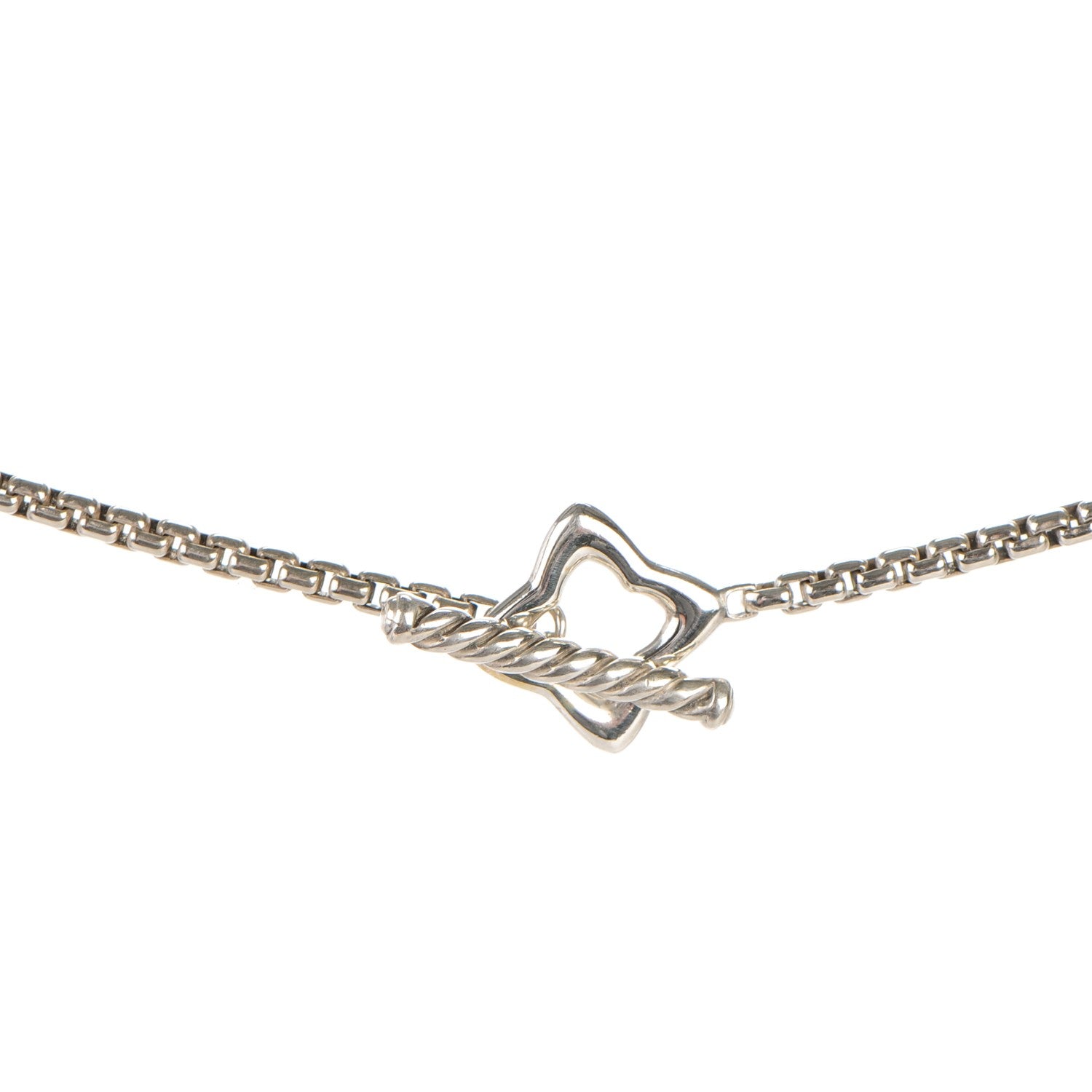 David Yurman Sterling Silver 25mm Quatrefoil Chain Necklace 3 of 4