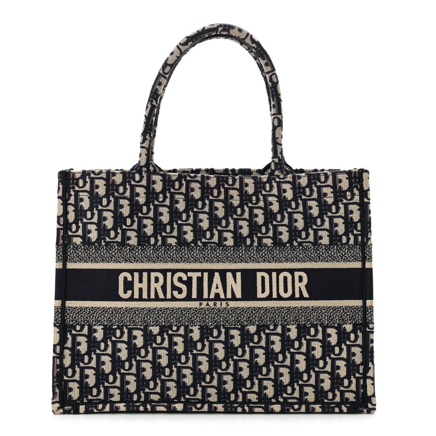 Oblique Medium Book Tote Blue Multicolor