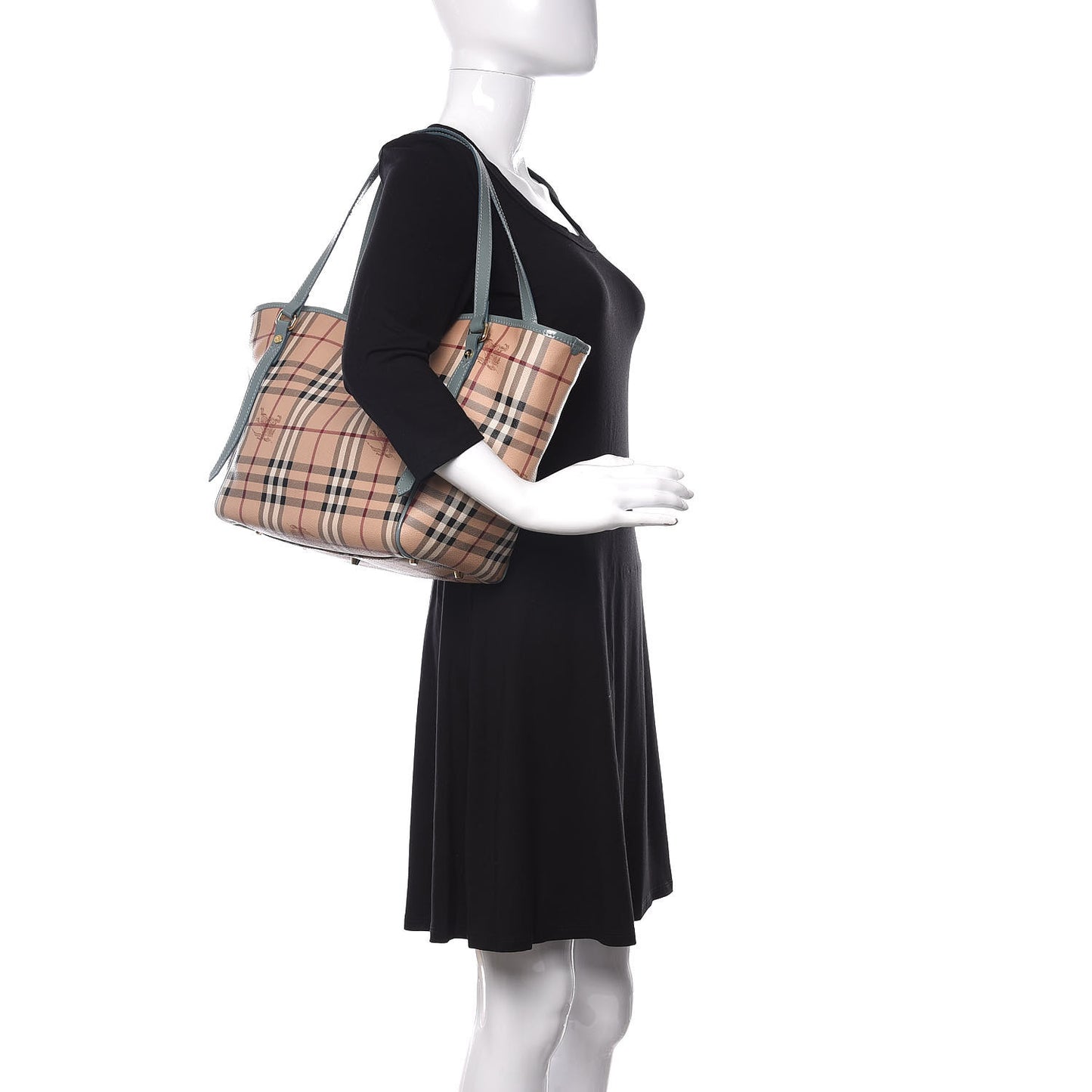 Haymarket Check Small Canterbury Tote Eucalyptus Grey