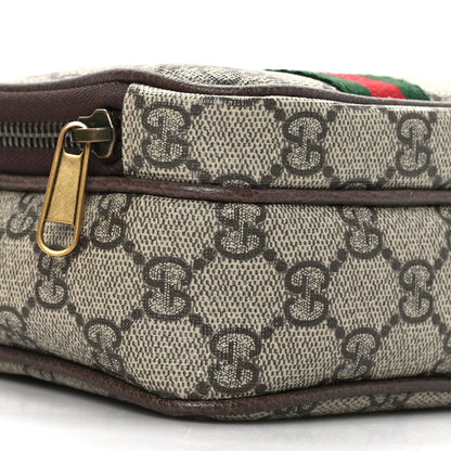Gucci GG Supreme Monogram Web Mini Ophidia Double Zip Messenger Bag Beige New Acero 8 of 9