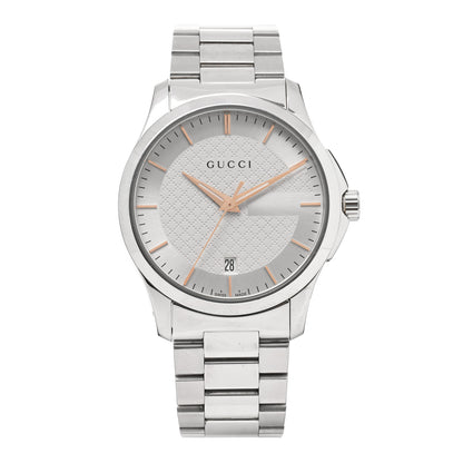 Gucci Stainless Steel 38mm G-Timeless Diamante Quartz Watch 1 of 5