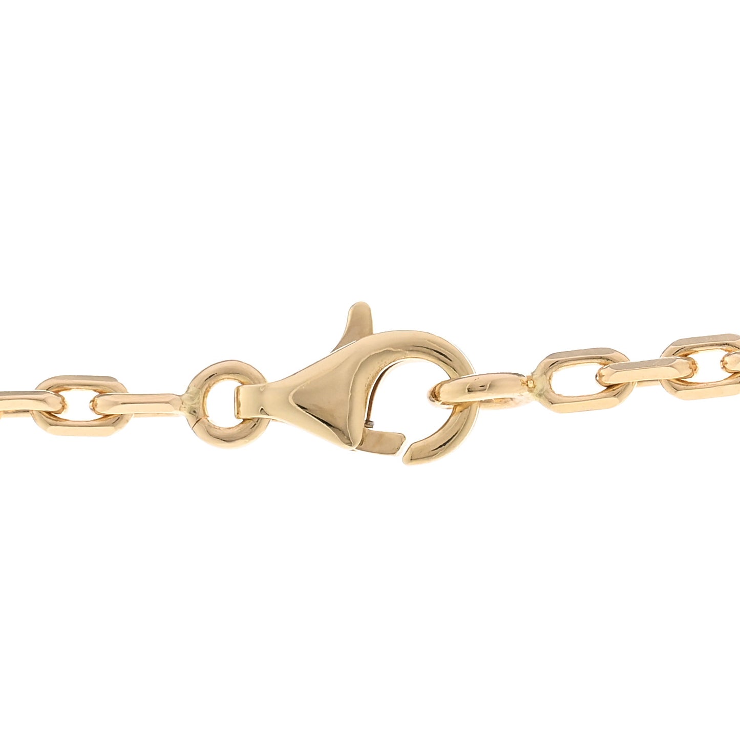 18K Yellow Gold Carnelian 10 Motifs Vintage Alhambra Necklace