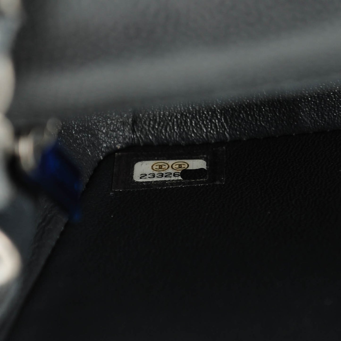 Washed Caviar Quilted Mini Rectangular Flap Charcoal