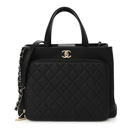 Chanel Caviar Quilted Large Business Affinity Shopping Bag Black 1 of 9