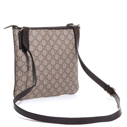 Gucci GG Plus Monogram Flat Messenger Beige Dark Brown 3 of 7