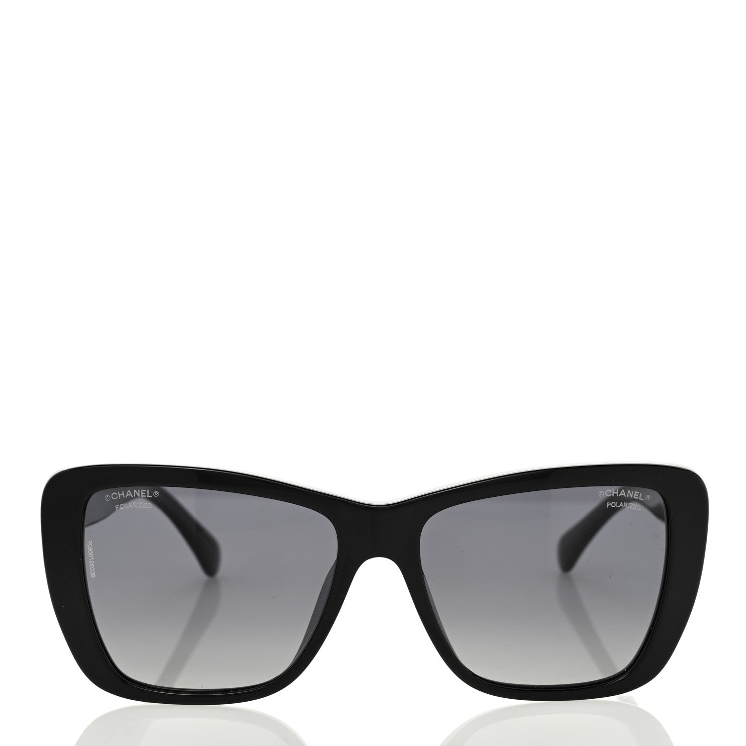 Chanel Acetate Polarized Butterfly Sunglasses 71548A Black 2 of 8