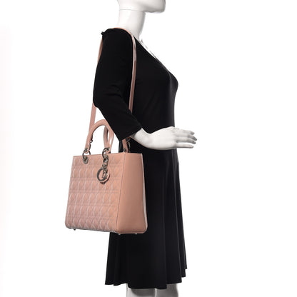 Christian Dior Patent Cannage Large Lady Dior Light Pink 3 of 19