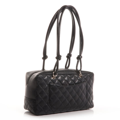 Chanel Calfskin Quilted Large Cambon Bowler Black 4 of 9