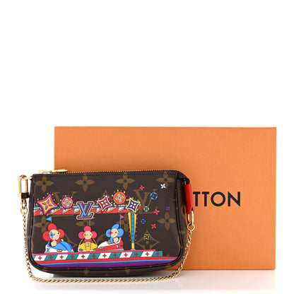 Louis Vuitton Monogram 2020 Christmas Animation Bumper Cars Mini Pochette Accessories Coquelicot 8 of 8