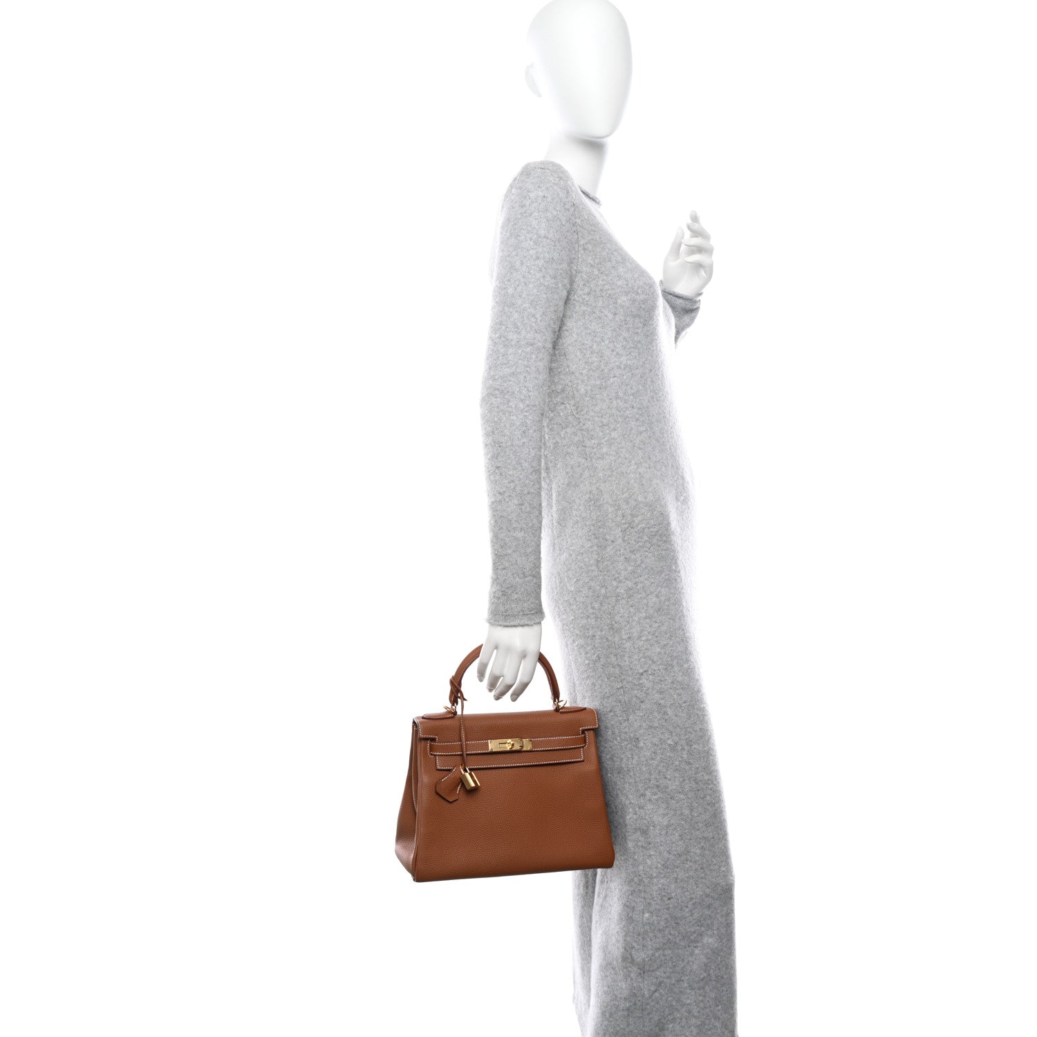 Hermes Togo Kelly Retourne 28 Gold 2 of 12