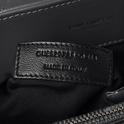 Saint Laurent Calfskin Y Quilted Monogram Medium Loulou Satchel Kaki Fonce 10 of 10