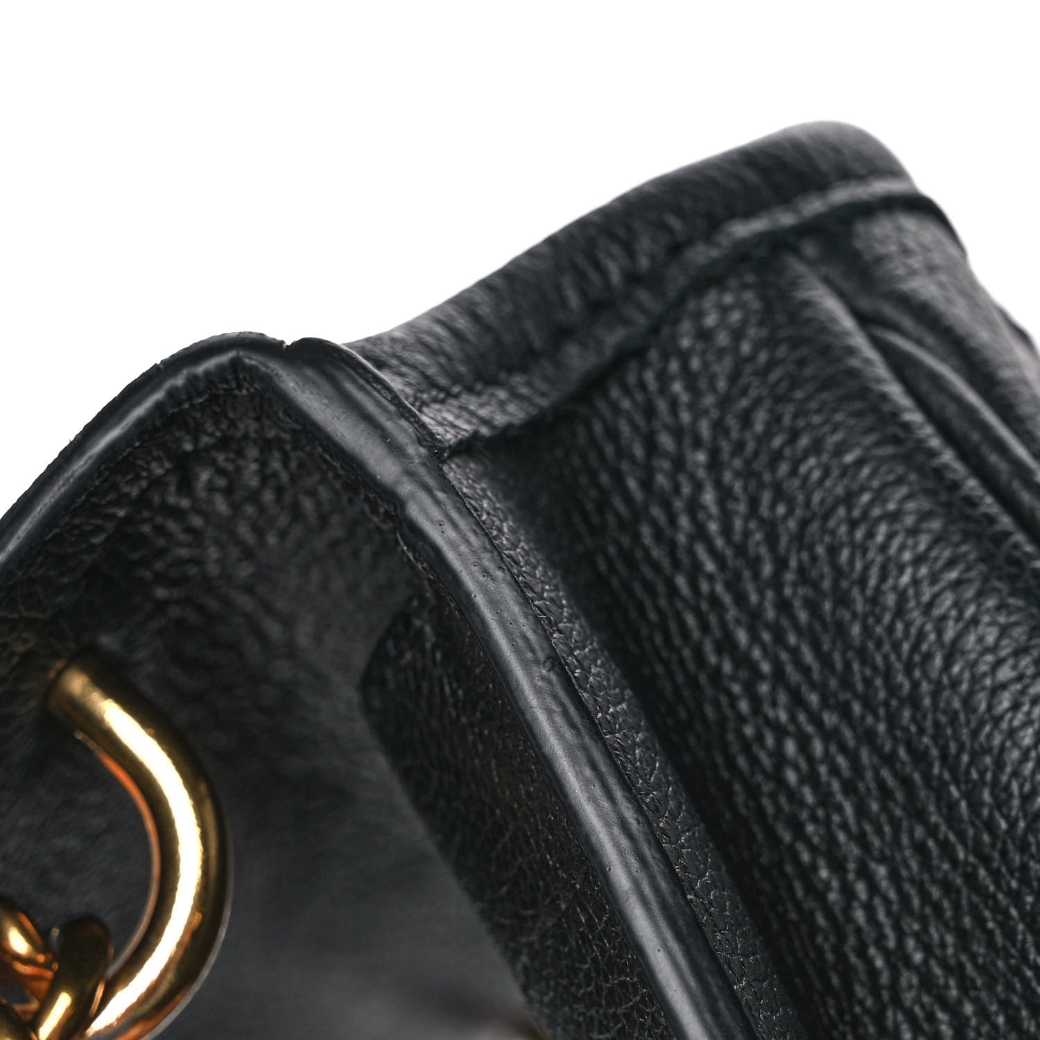 Louis Vuitton Grained Calfskin Lockme Chain Bag Black 12 of 14