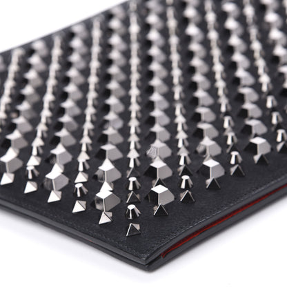 Christian Louboutin Calfskin Spiked Studded Large Trictrac Portfolio Bag Black 6 of 9