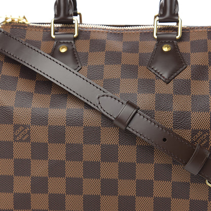 Louis Vuitton Damier Ebene Speedy Bandouliere 30 6 of 8
