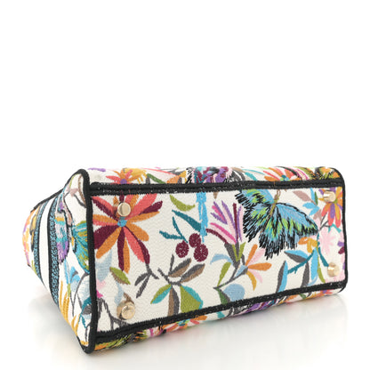 Christian Dior Canvas Toile De Jouy Embroidered Fantastica Medium Lady D-Lite Multicolor 4 of 10