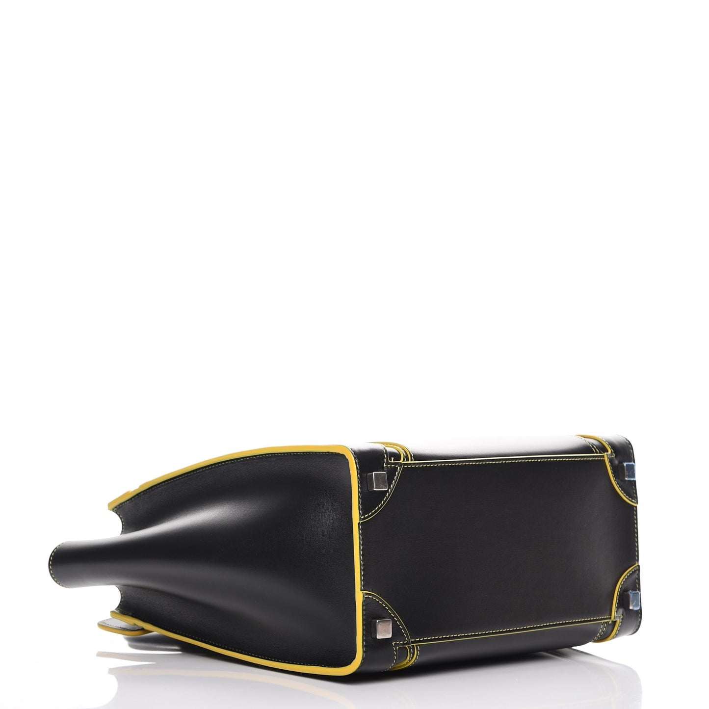 Satin Calfskin Debossed Micro Luggage Black