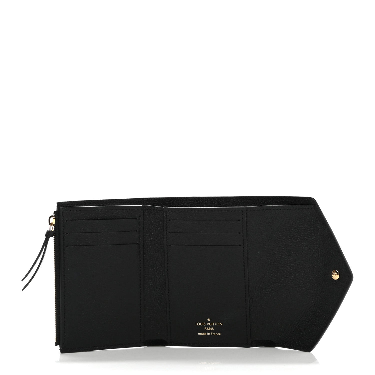 Louis Vuitton Empreinte Monogram Giant Victorine Wallet Black Beige 5 of 7