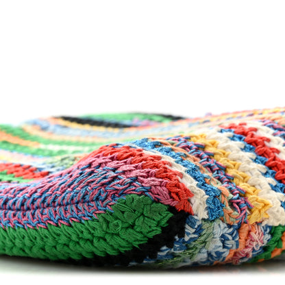 Miu Miu Cotton Crochet Stripe Vertical Tote Bag Multicolor 9 of 11