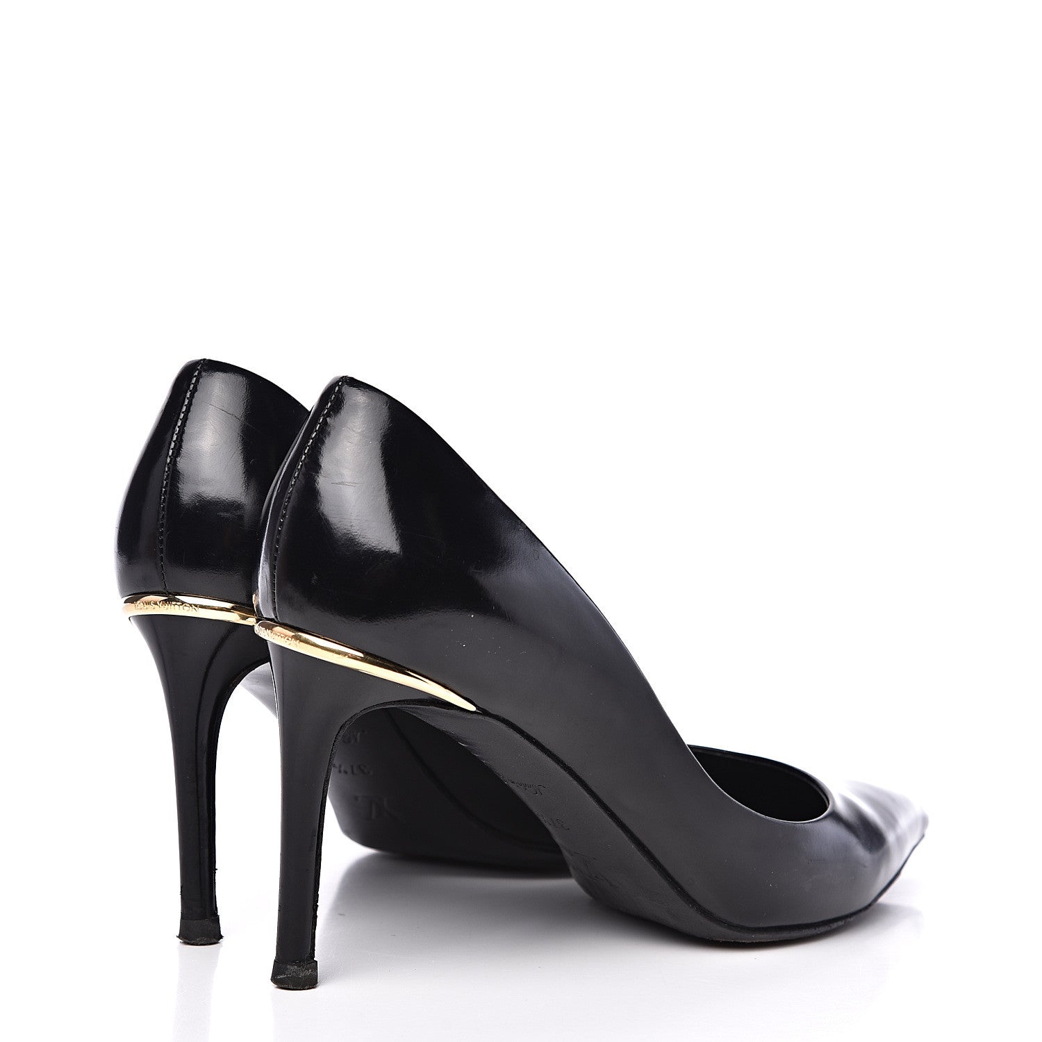 Louis Vuitton Calfskin Eyeline Pumps 37.5 Black 4 of 13