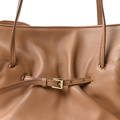Prada Nappa Small Dada Shoulder Bag Caramel 6 of 8