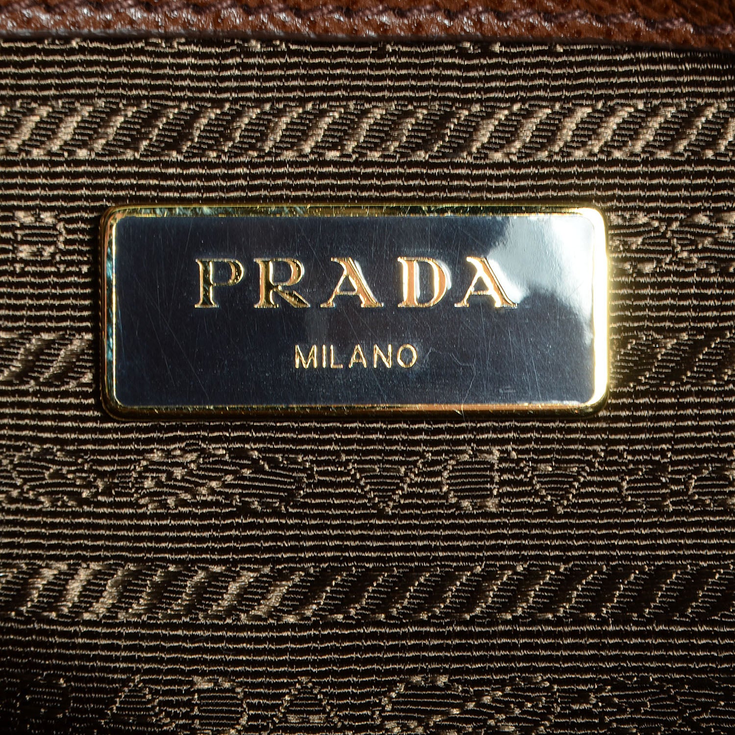 Prada Saffiano Cuir Brevetto Satchel Palissandro 6 of 11