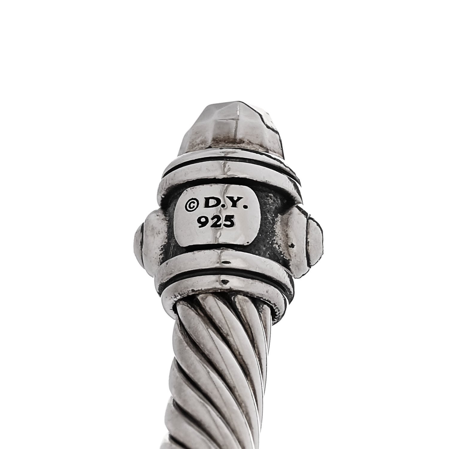 David Yurman Sterling Silver 5mm Cable Renaissance Bracelet 3 of 4