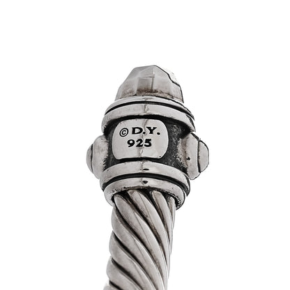 David Yurman Sterling Silver 5mm Cable Renaissance Bracelet 3 of 4