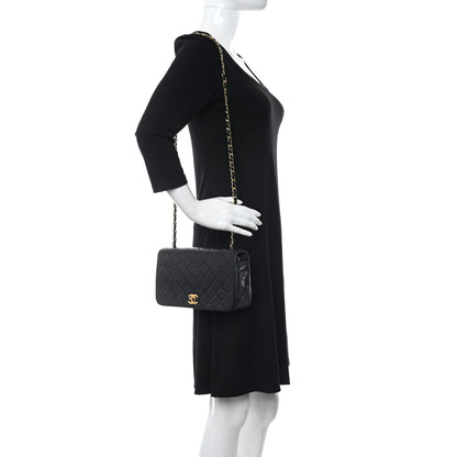 Chanel Lambskin Quilted Small Single Flap Black 2 of 14