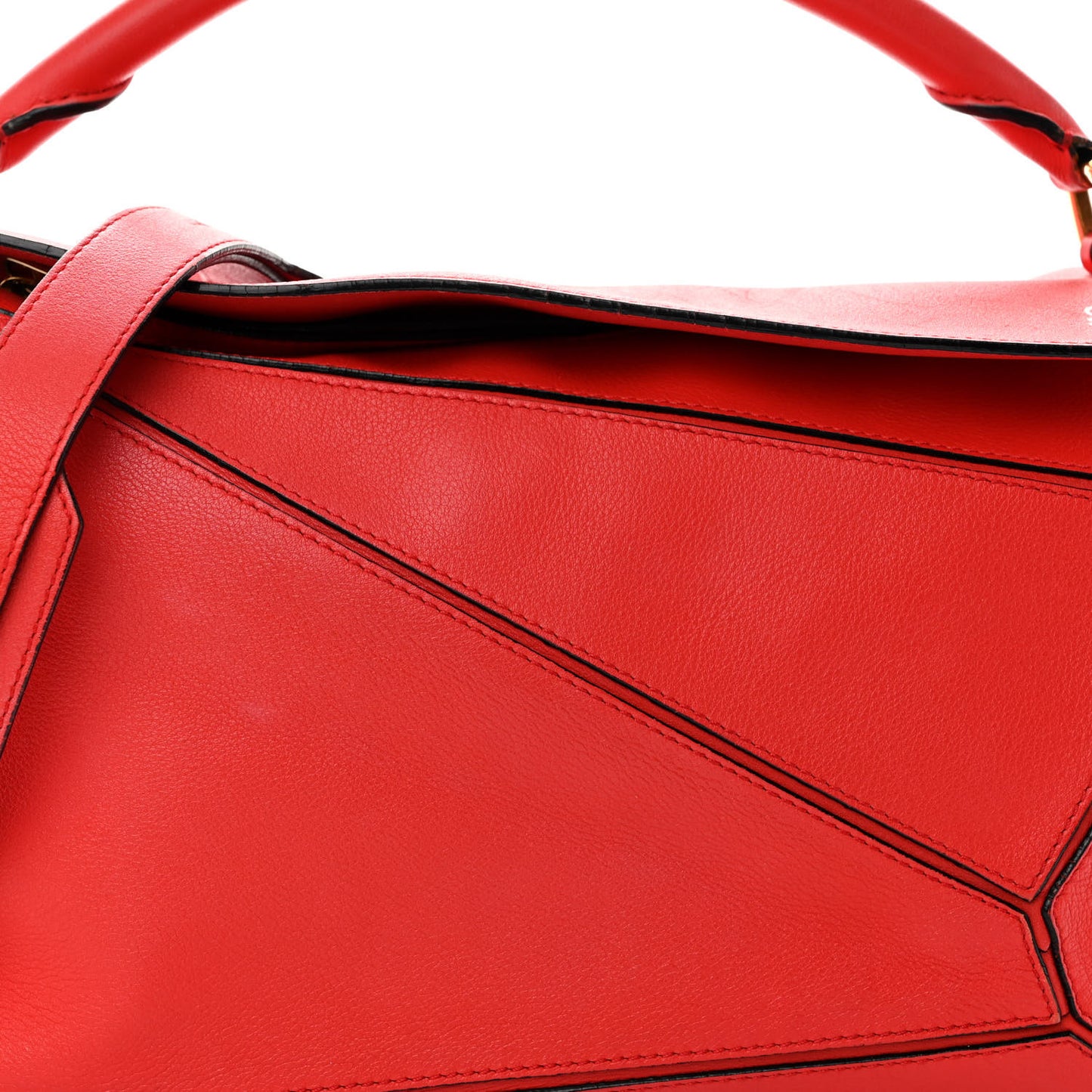 Calfskin Medium Puzzle Bag Scarlet
