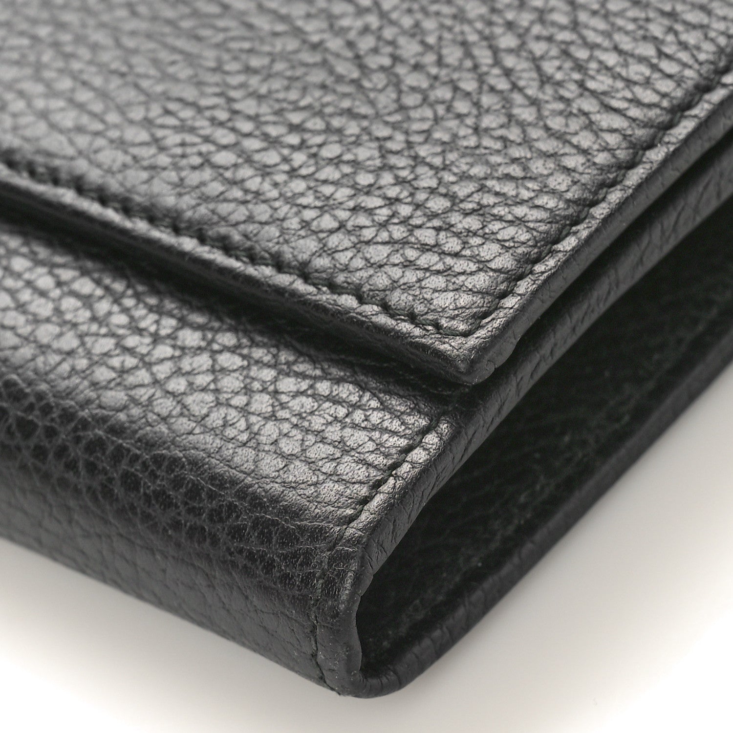 Gucci Dollar Calfskin GG Marmont Continental Wallet Black 8 of 8