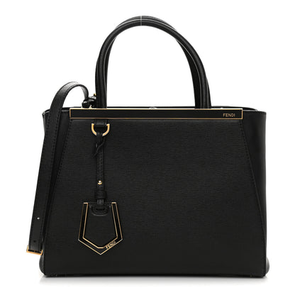 Fendi Vitello Elite Petite 2Jours Tote Black 1 of 13